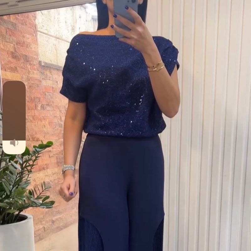 Yumi | Women's Elegant Two-Piece Set with Sequins
