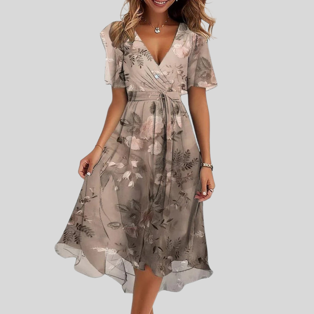 Naomie | Elegant Summer Midi Dress for Women