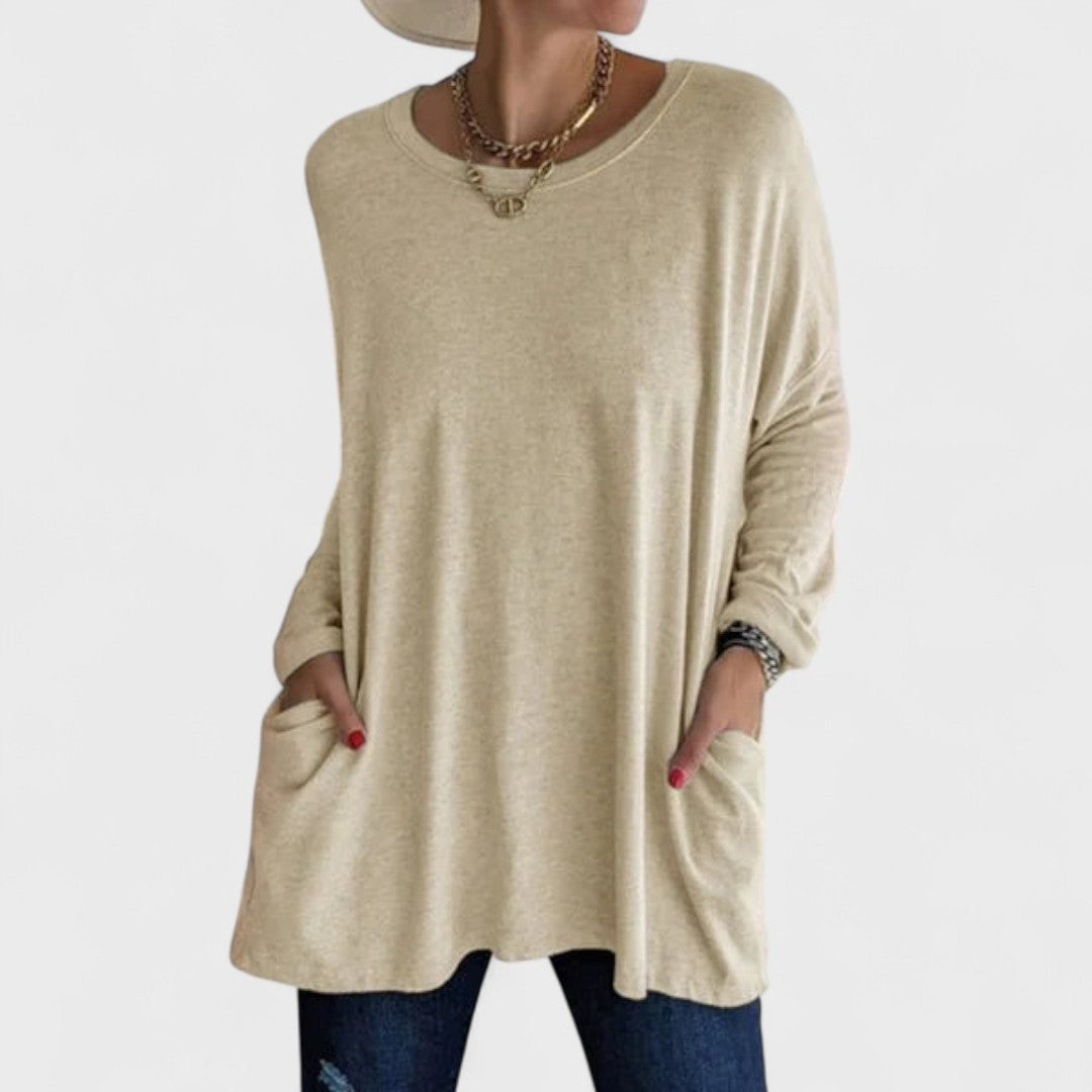 Moira | Women's Longline Casual Long Sleeve Top