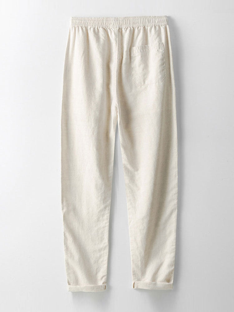 Men's Button-Up Shirt and Straight Leg Trousers in Blend
