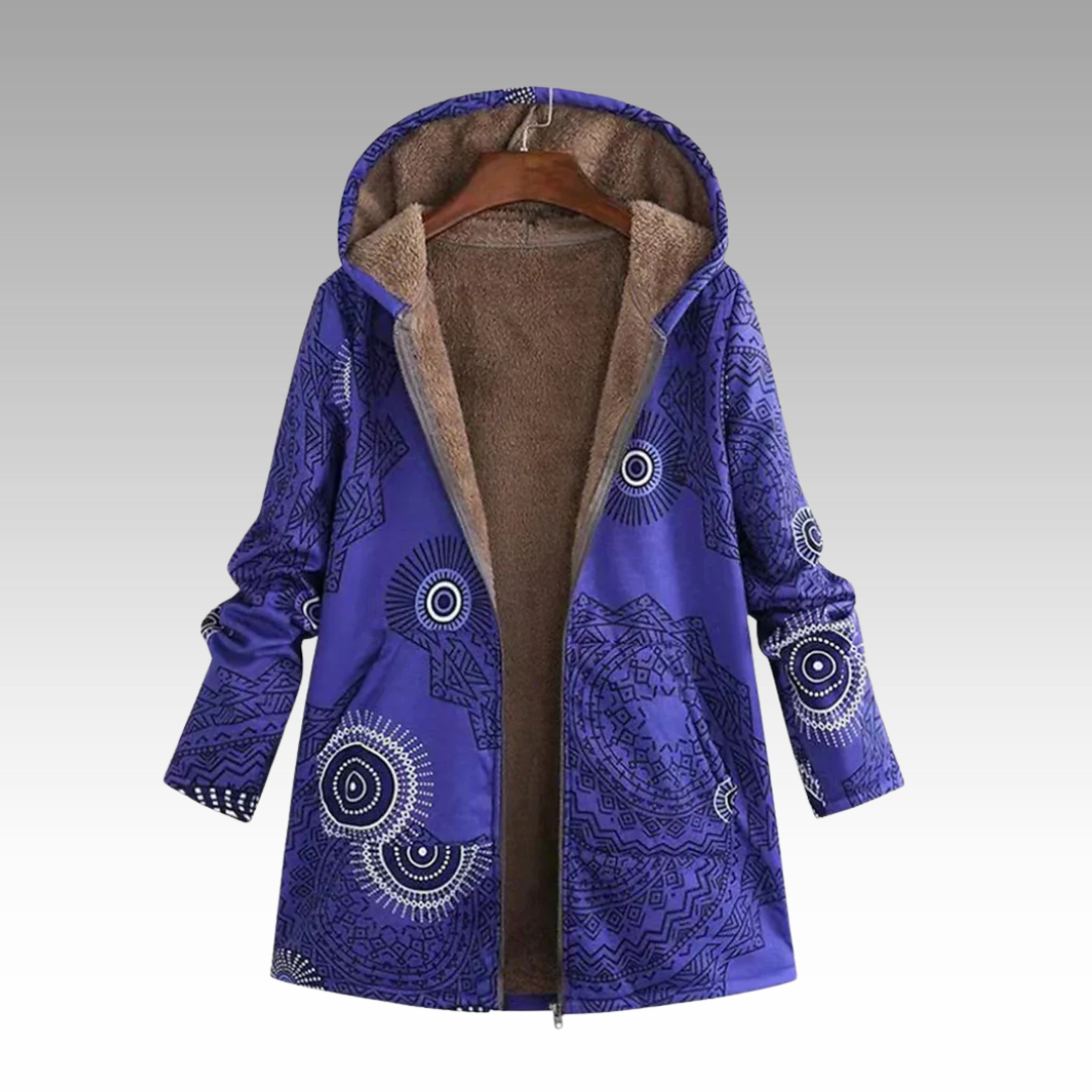 Cozeva | Women's Boho-Inspired Winter Jacket with Pockets