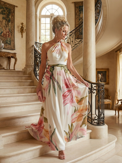 Amiel | Women's Light Floral Maxi Dress