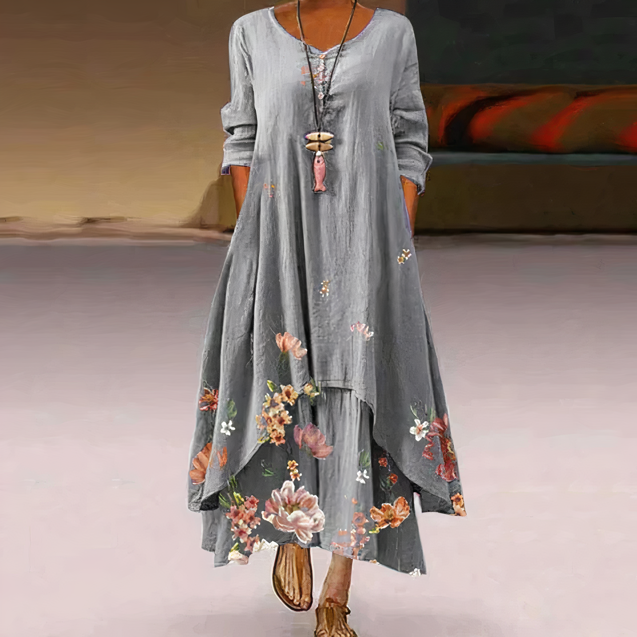Félicie | Women's Elegant Maxi Dress Featuring Refined Details and a Flattering Fit