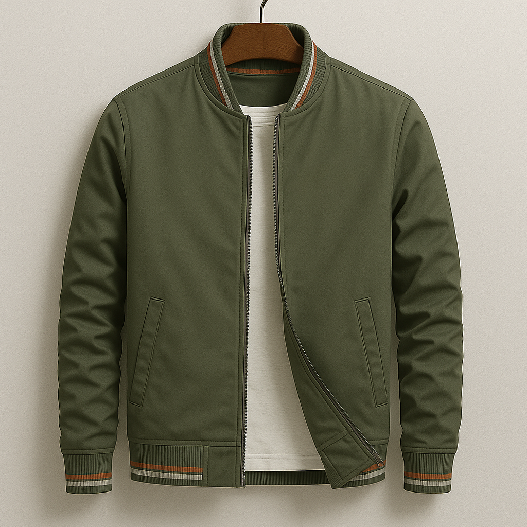 Colton | Striped Parker Jacket with Pockets
