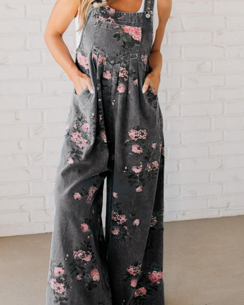 Mirona | Women's Casual Denim Overall with Pockets