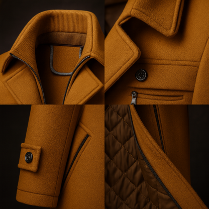 Men's Fairmont Overcoat Jacket with Pockets