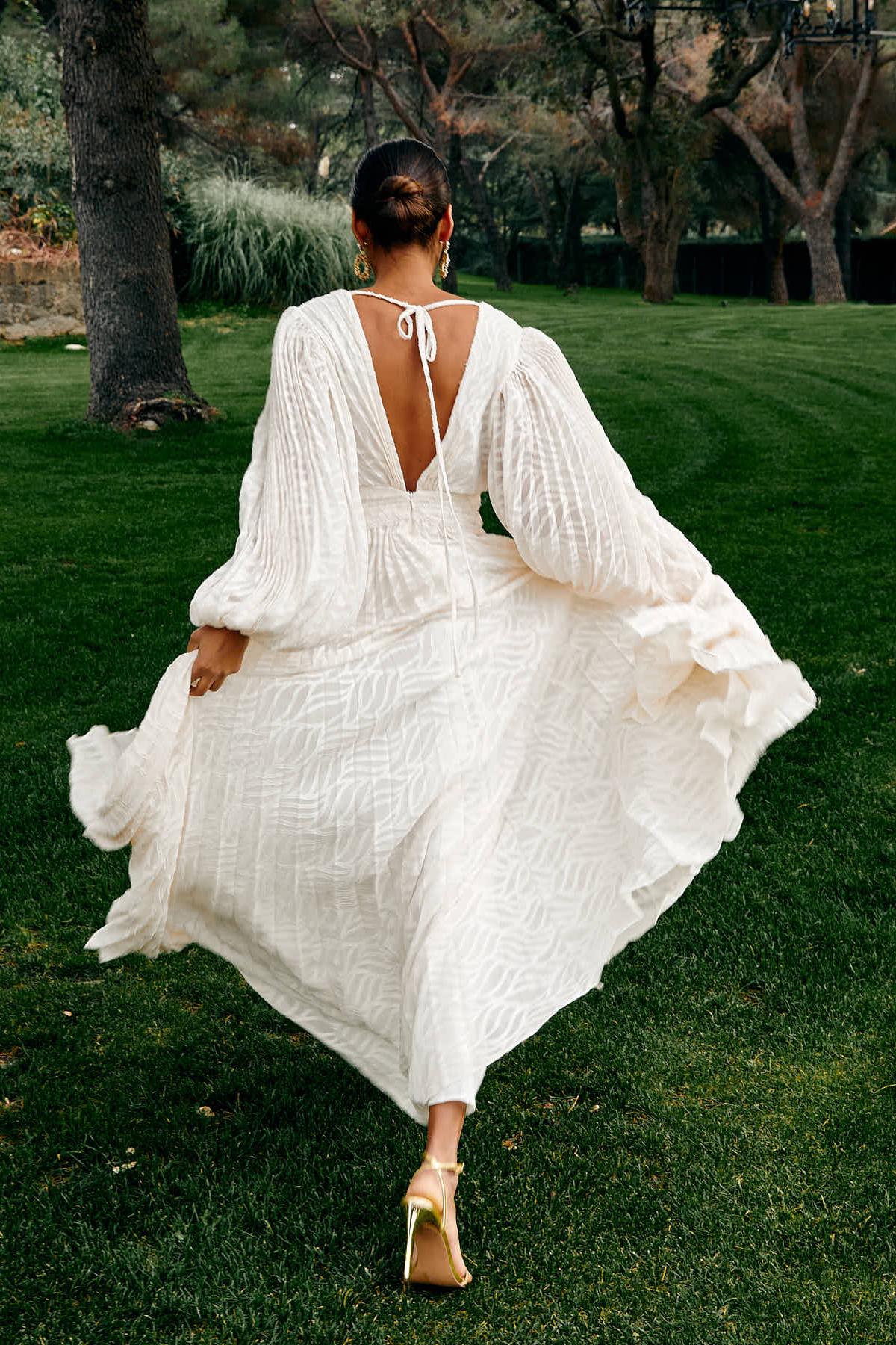 Florie | Women's Elegant Long V-Neck Maxi Dress