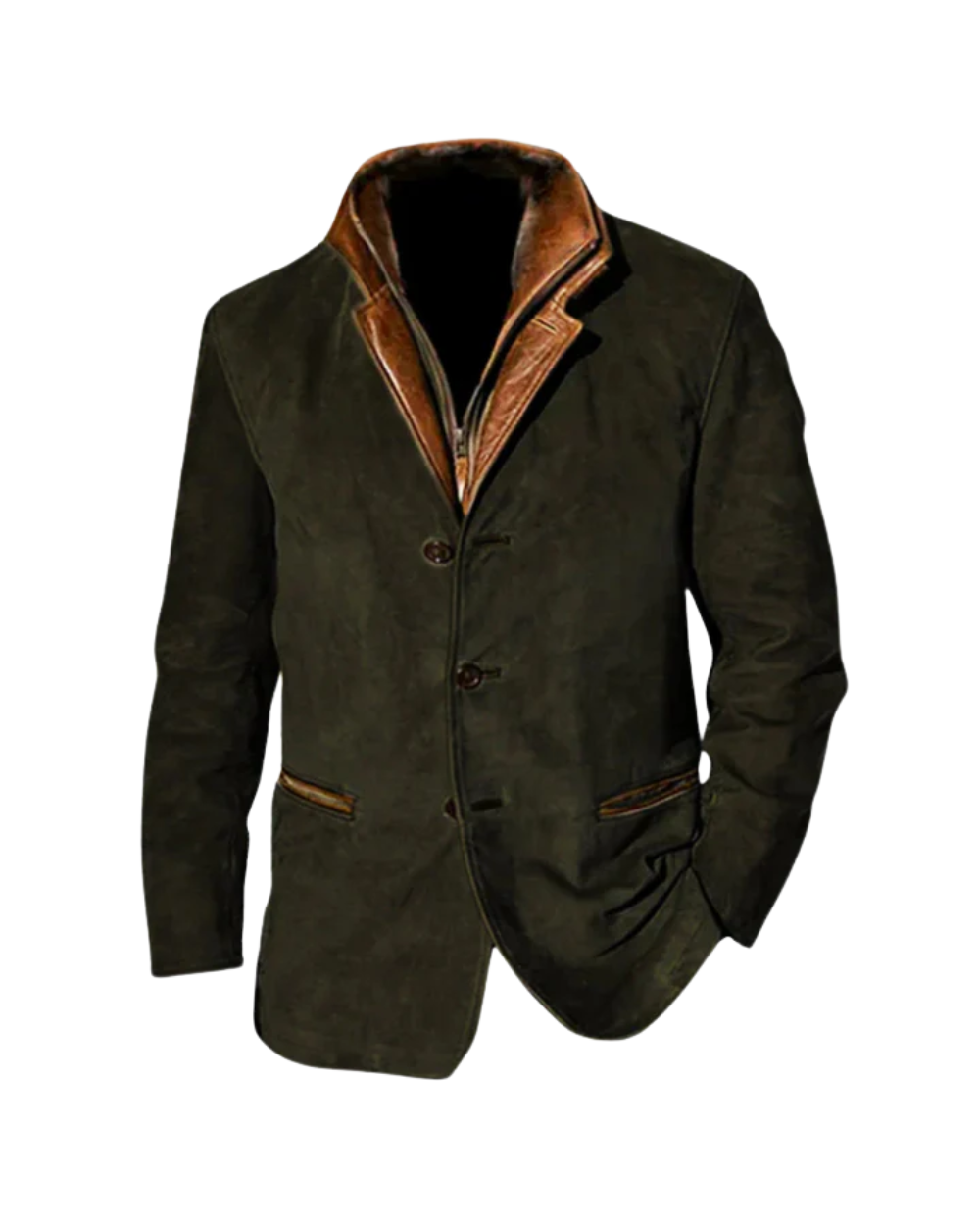 Men's Vintage Jacket with Long Sleeve