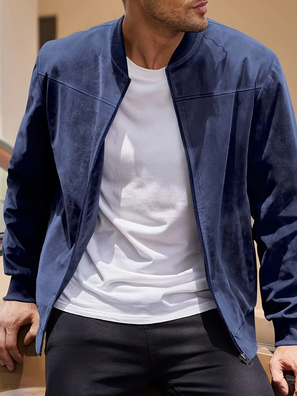 Dex | Women's Classic Zipper Jacket with Crew Neck and Long Sleeve
