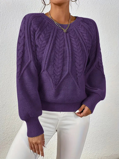 Jane | Women's Relaxed Elegant Long Sleeved Pullover Jumper
