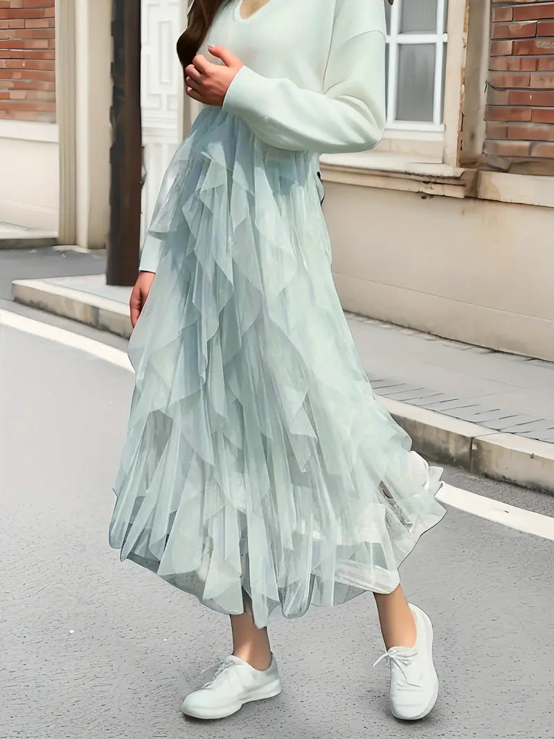 Cecil | Women's Stylish Layered Tutu Skirt