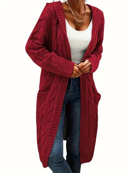 Navya | Longline Relaxed Women’s Casual Cardigan with Pockets