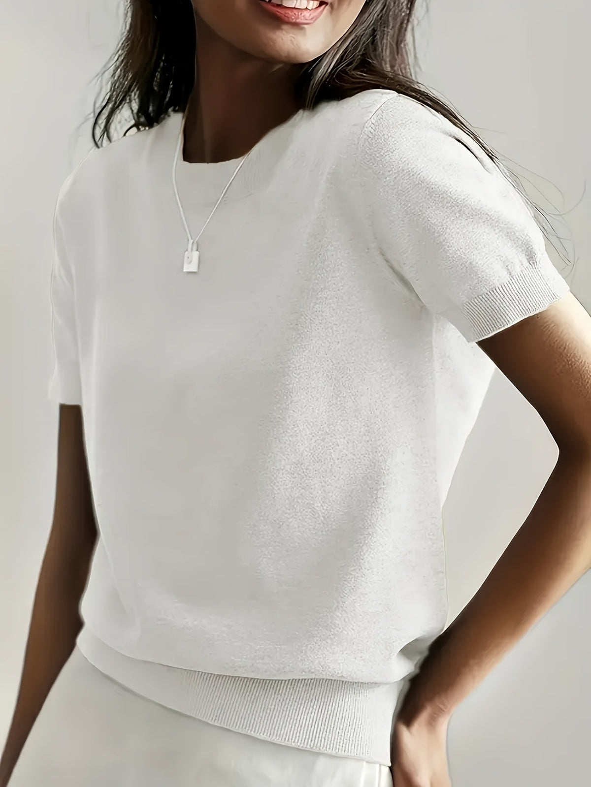 Leah | Women's Relaxed Casual Short Sleeve Top