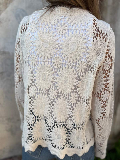 Nadia | Women's Cozy Cardigan with V-Neck and Long Sleeve