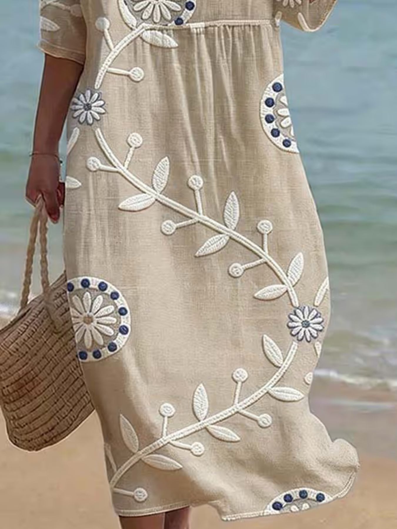 Charlotte | Women's Casual Mid-Sleeve Dress