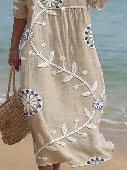 Charlotte | Women's Casual Mid-Sleeve Dress