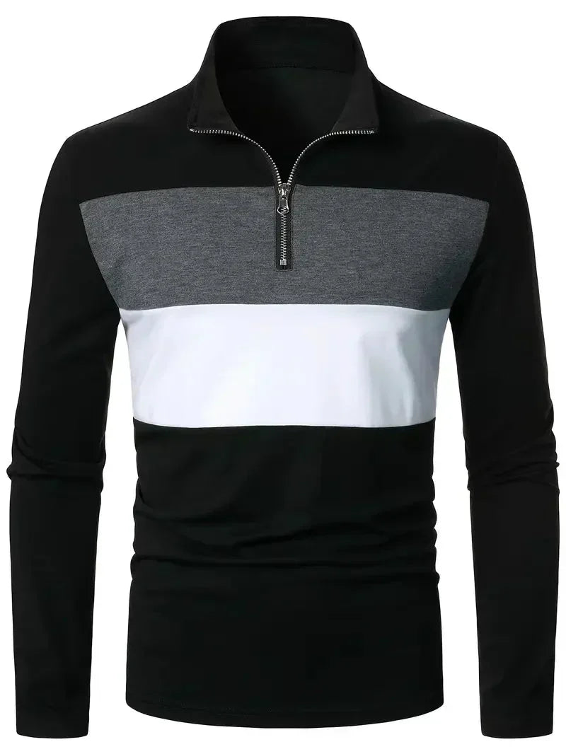 Men's Brit & Boho | The Aspen Colourblock Quarter-Zip