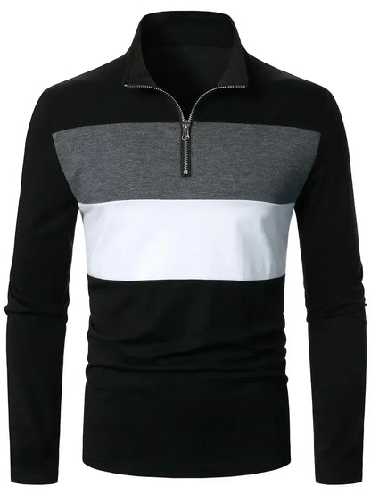 Men's Brit & Boho | The Aspen Colourblock Quarter-Zip