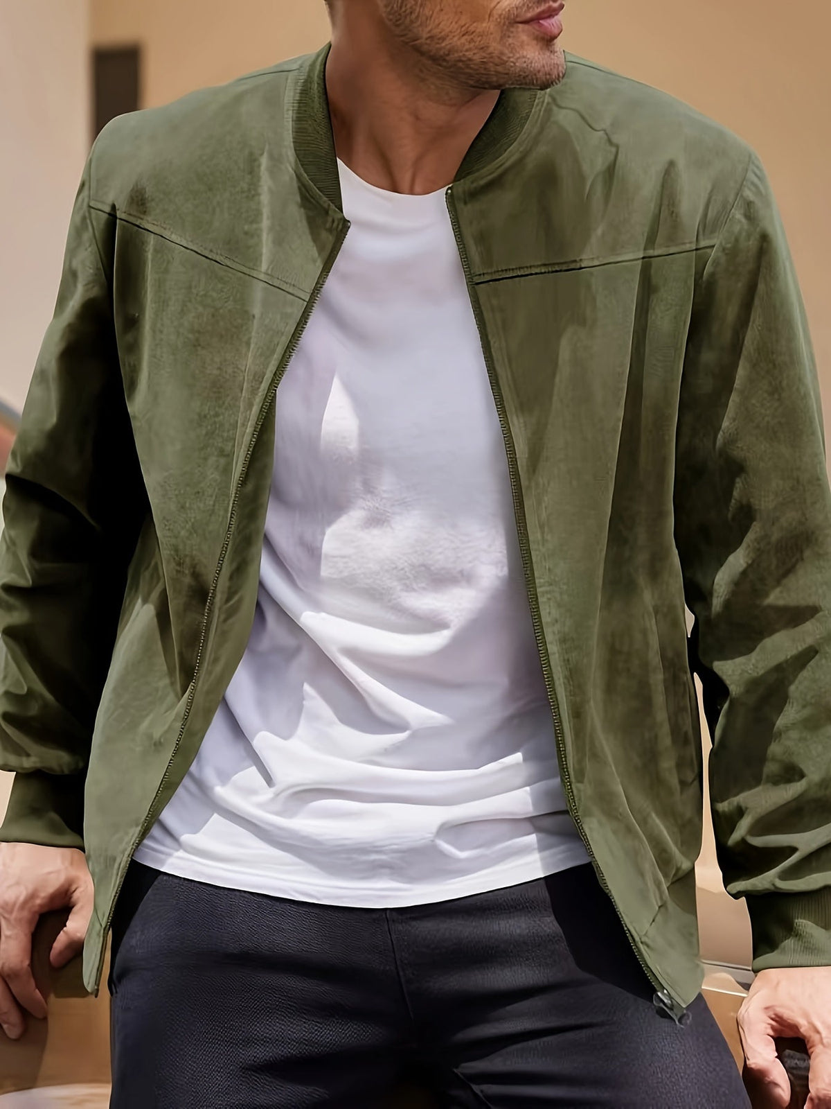 Dex | Women's Classic Zipper Jacket with Crew Neck and Long Sleeve