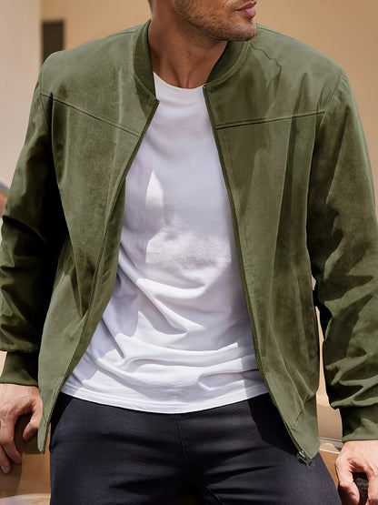 Dex | Women's Classic Zipper Jacket with Crew Neck and Long Sleeve