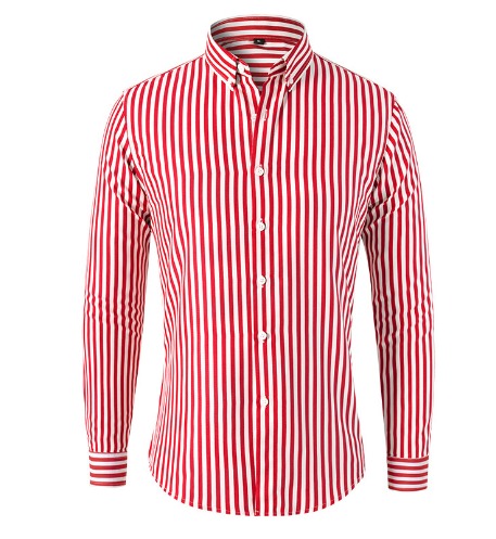 Riley | Men's Longline Elegant Striped Shirt