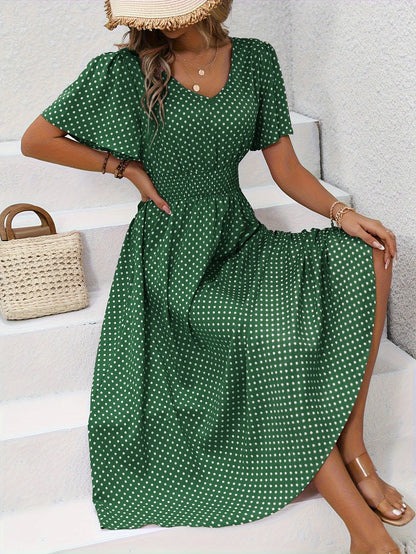 Livia | Women's Summer Dress with Short Sleeve