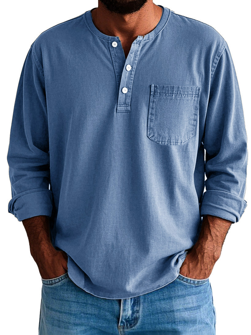 Logan | Men's Longline Long Sleeve Shirt