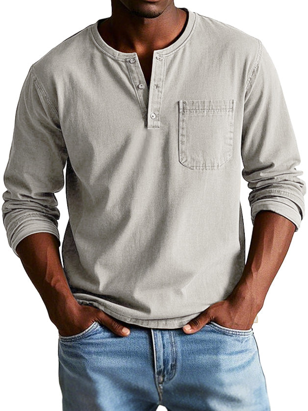 Ellis | Men's Vintage Henley Shirt