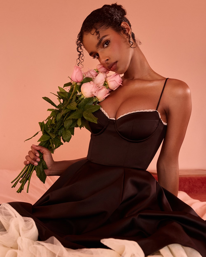 Ophira | Women's Classy Corset Midi Dress