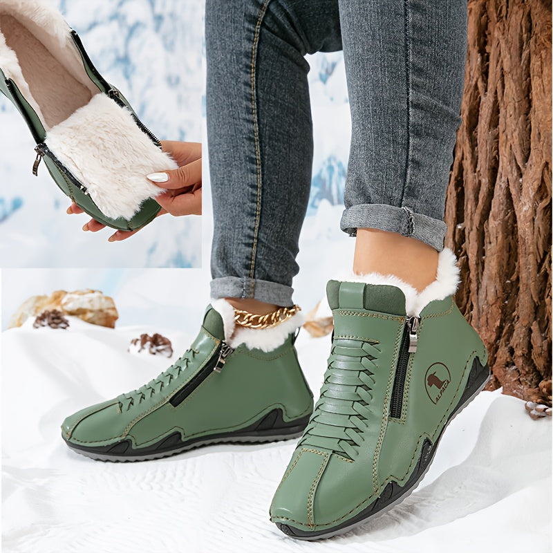Léa | Women's Orthopedic Lace-Up Ergonomic Winter Comfort Ankle Boots