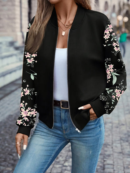 Thea | Women's Trendy Floral Print Jacket