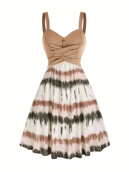 Gisele | Women's Comfortable Tie-Dye Sleeveless Summer Dress