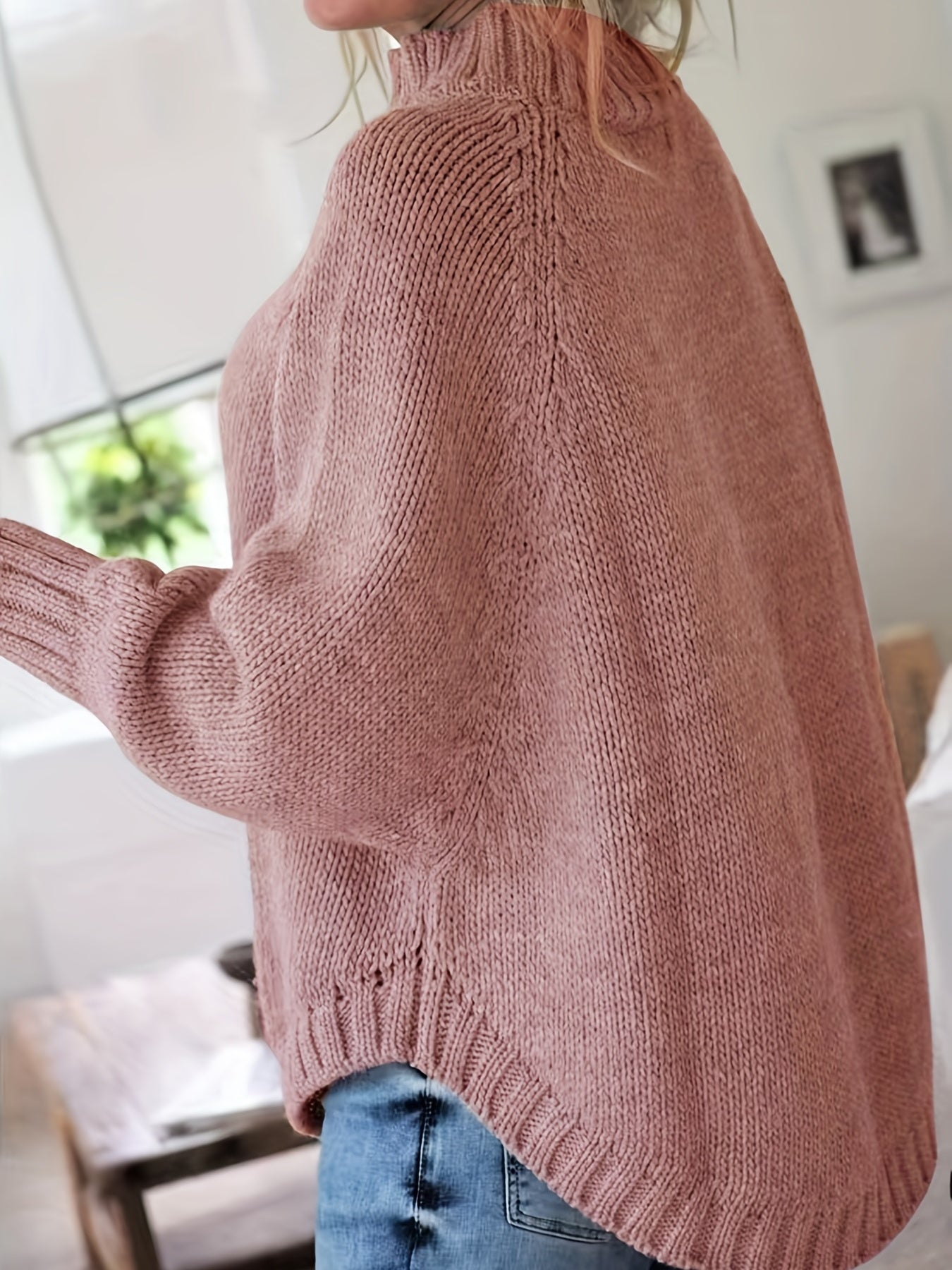 Heidi | Women's Longline Comfortable Vintage Cable Jumper