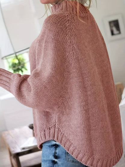 Heidi | Women's Longline Comfortable Vintage Cable Jumper