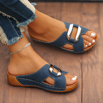 Women's Capri Buckle Slide Sandals