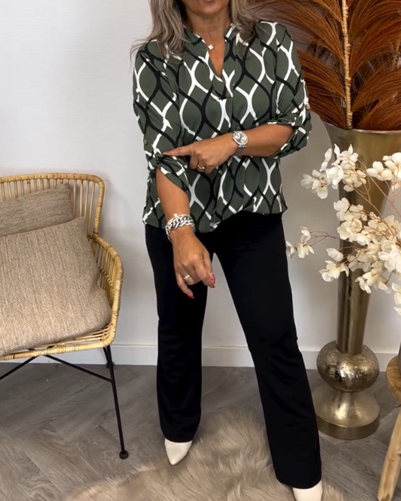 Janny | Women's Relaxed Casual Long-Sleeve Blouse