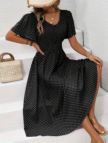Livia | Women's Summer Dress with Short Sleeve