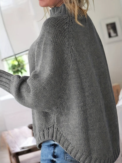 Heidi | Women's Longline Comfortable Vintage Cable Jumper