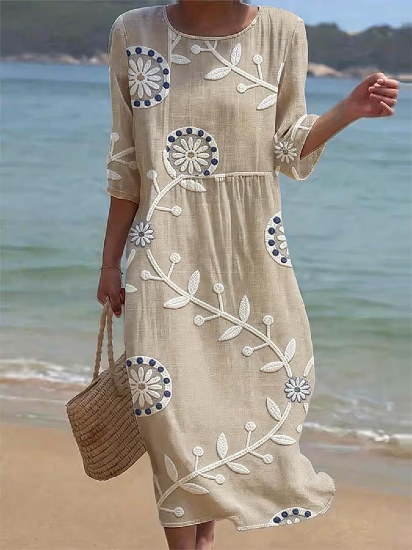 Charlotte | Women's Casual Mid-Sleeve Dress