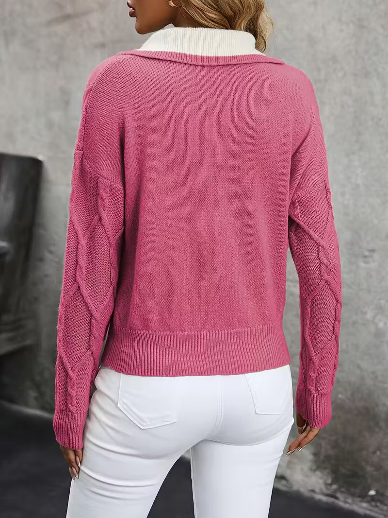 Isolde | Women's Elegant Collared Jumper