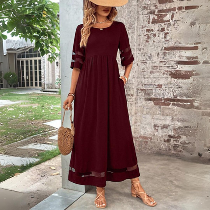 Aubrey | Women's Figure-Enhancing Midi Dress for a Sleek Silhouette