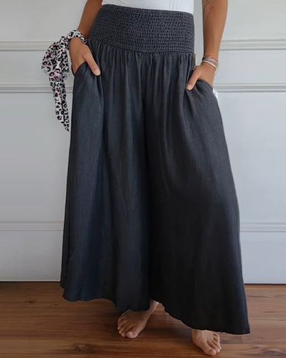 Sophia | Women's Trousers with Elastic Waist and Pockets