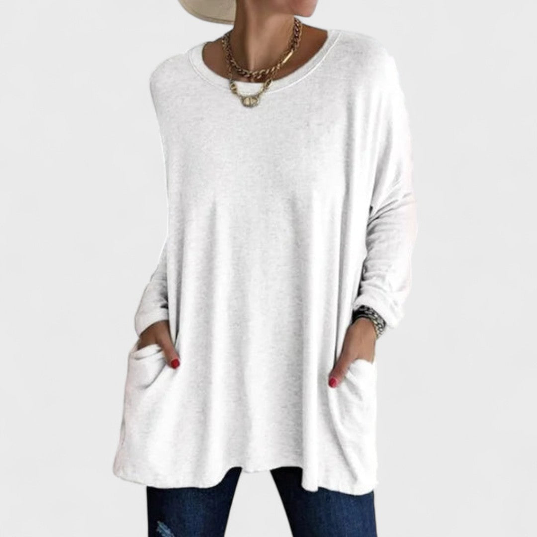 Moira | Women's Longline Casual Long Sleeve Top