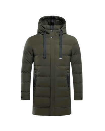 Men's Gianluca Long Winter Jacket with Long Sleeve
