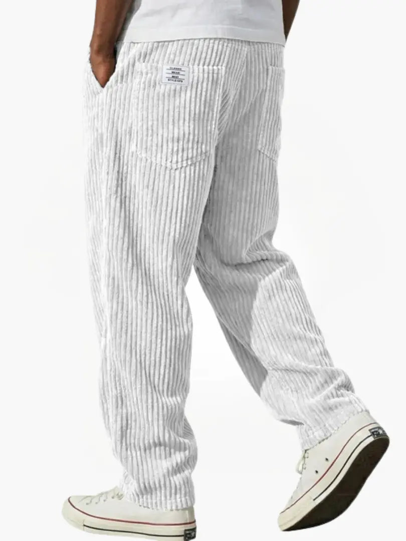 Laurent Monaco | Men's Trousers with Pockets and Drawstring