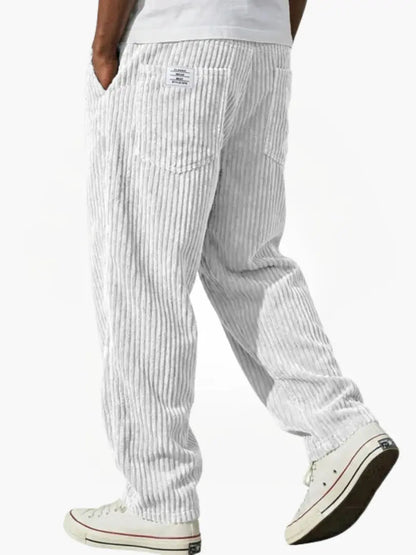 Laurent Monaco | Men's Trousers with Pockets and Drawstring