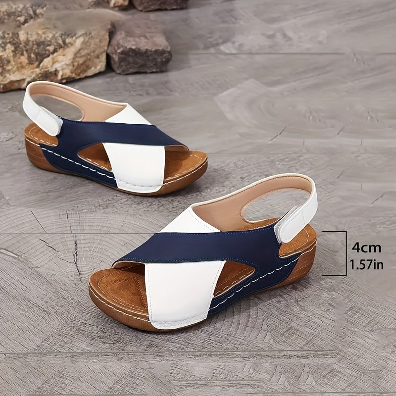 Women's Orthopedic Open-Toe Seraphina Lightweight Comfort Wedge Sandals