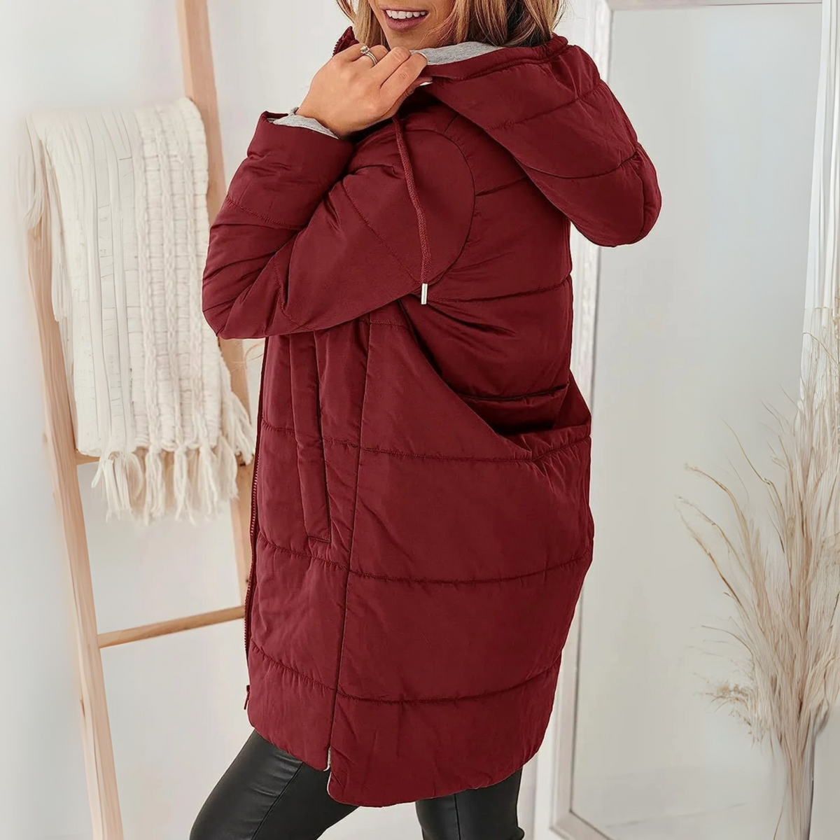 Rae | Women's Casual Hooded Puffer Down Jacket with Pockets