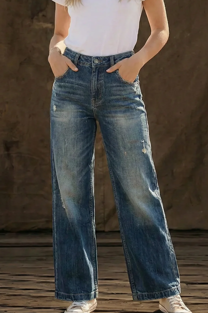 Clarissa | Women's Retro High Waist Denim Jeans