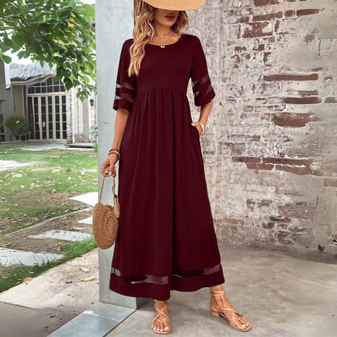 Nadia | Women's Tummy Coverage Midi Dress